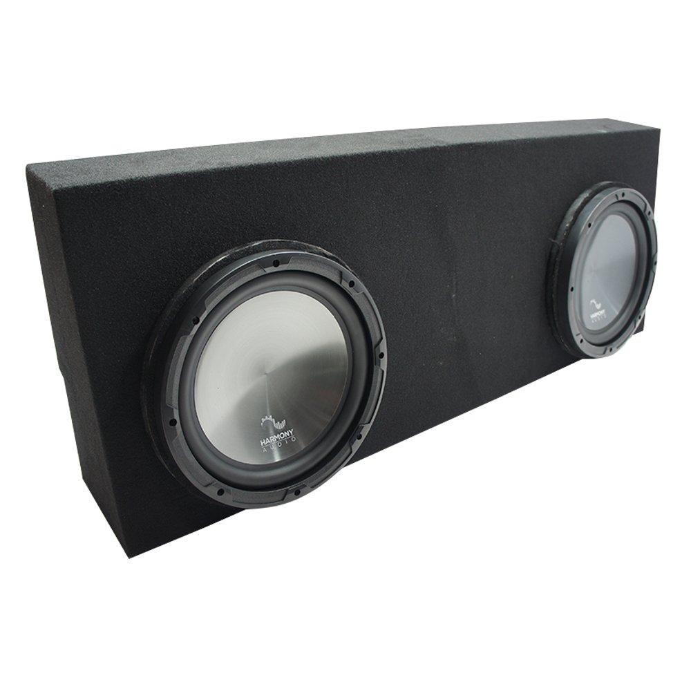Harmony Audio HA-R124 Compatible with Toyota Tundra Crew Max 07-13 Subwoofer Bundle with Dual 12