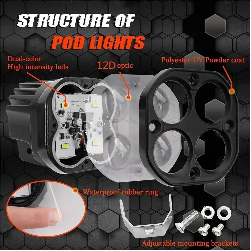 Faretti LED 2000W Per Moto Per Camion Per SUV