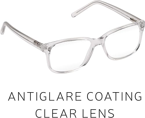 Miniatura 6 de Vibz Lentes de bloqueo de luz azul para mujeres u hombres, no correctivos, uso con contactos, antirreflejos, lentes transparentes, cristal brillante