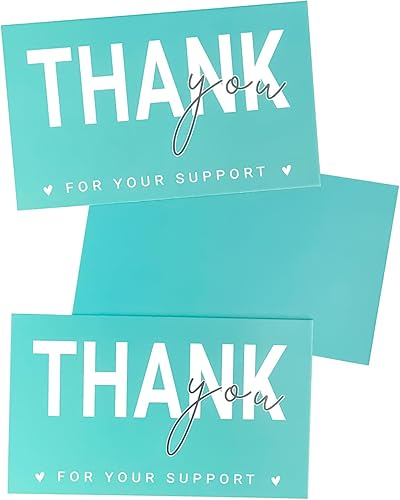 Miniatura 6 de RXBC2011 Gracias por su tarjeta de apoyo Tarjetas de agradecimiento al cliente Paquete de felicitación Inserto para negocios en línea paquete de 100