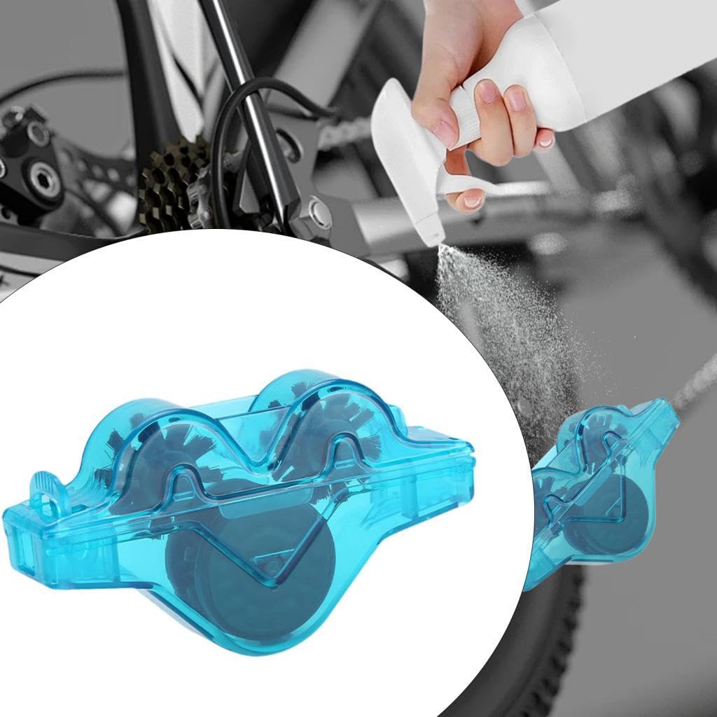 Yiju Bike Chain Cleaner Chain Cleaning Tool Bike Maintenance, Portable Bicycle Clean Tool, Chain Scrubber for BMX Mountain Bike