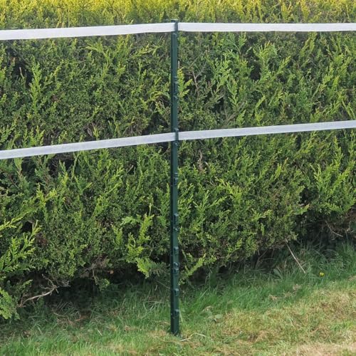 Postes de polietileno verdes de 156 cm de alto, 10 unidades, 1,2 m y 15,2 cm