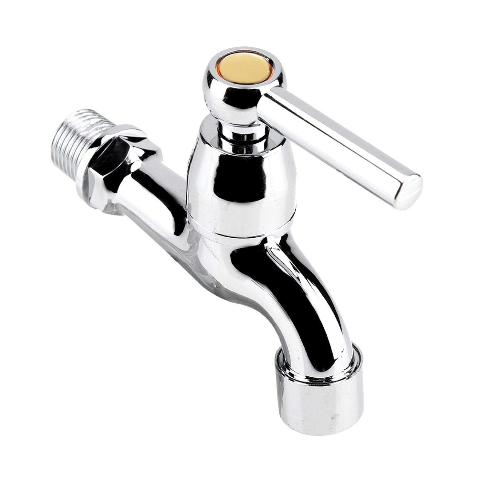 Water Faucet ABS Washing Machine Faucet Sink Basin Cold Water Tap with Single Spout and Handle for Kitchen — view 4
