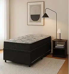 Cama Solteiro Cama Auxiliar Box Baú Com Pistão à Gás Reforçada Monte Carlo