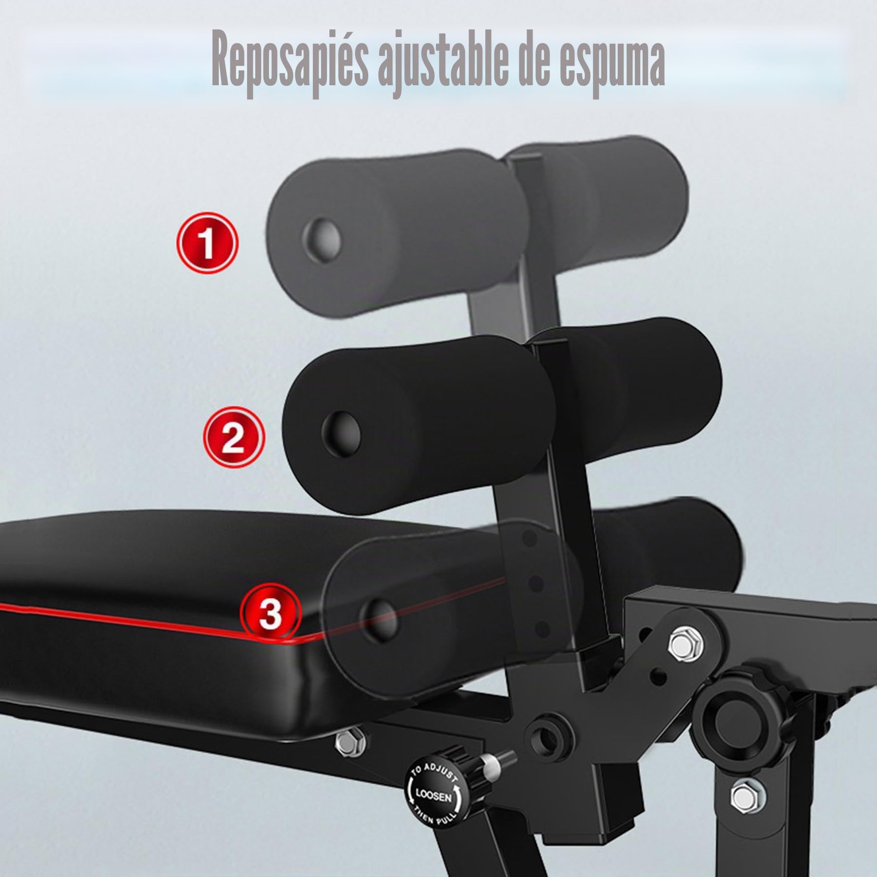 Banco Musculación, 5 Ángulos Ajustables, Banco Pesas, Maquina Cuadriceps, Máquina para Perder Peso De Cuerpo Completo, Capacidad Máxima De 200 Kg