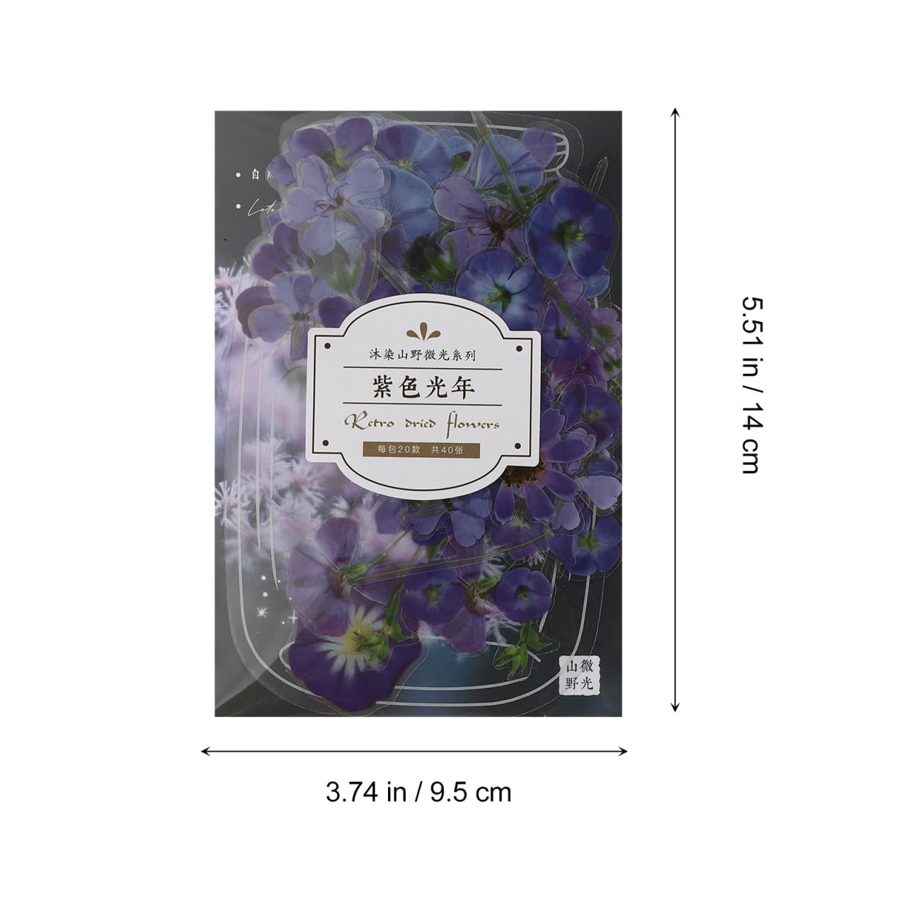 Operitacx 12sets Adesivi Floreali Per Laptop Stickers Pet Per Diario e Scrapbooking Design Fresco Di Piante Decorazione Per Album e Note Vivid Flower Patterns