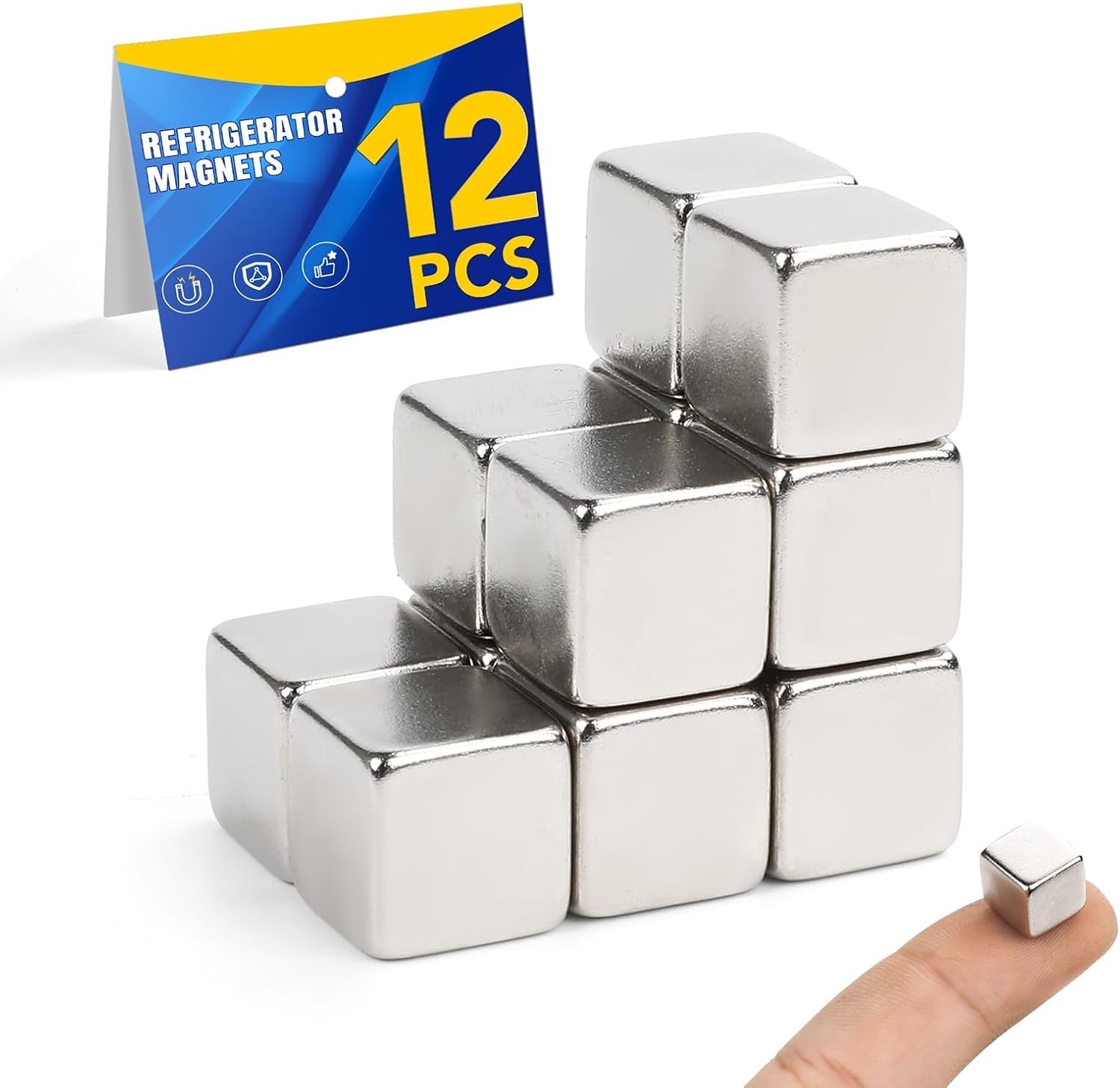 LOVIMAG Cube Magnets for Fridge 120pcs, Small Refrigerator Magnets for Whiteboard, Science, Crafts, DIY, Office and Locker Accessories -0.31x0.31x0.31inch