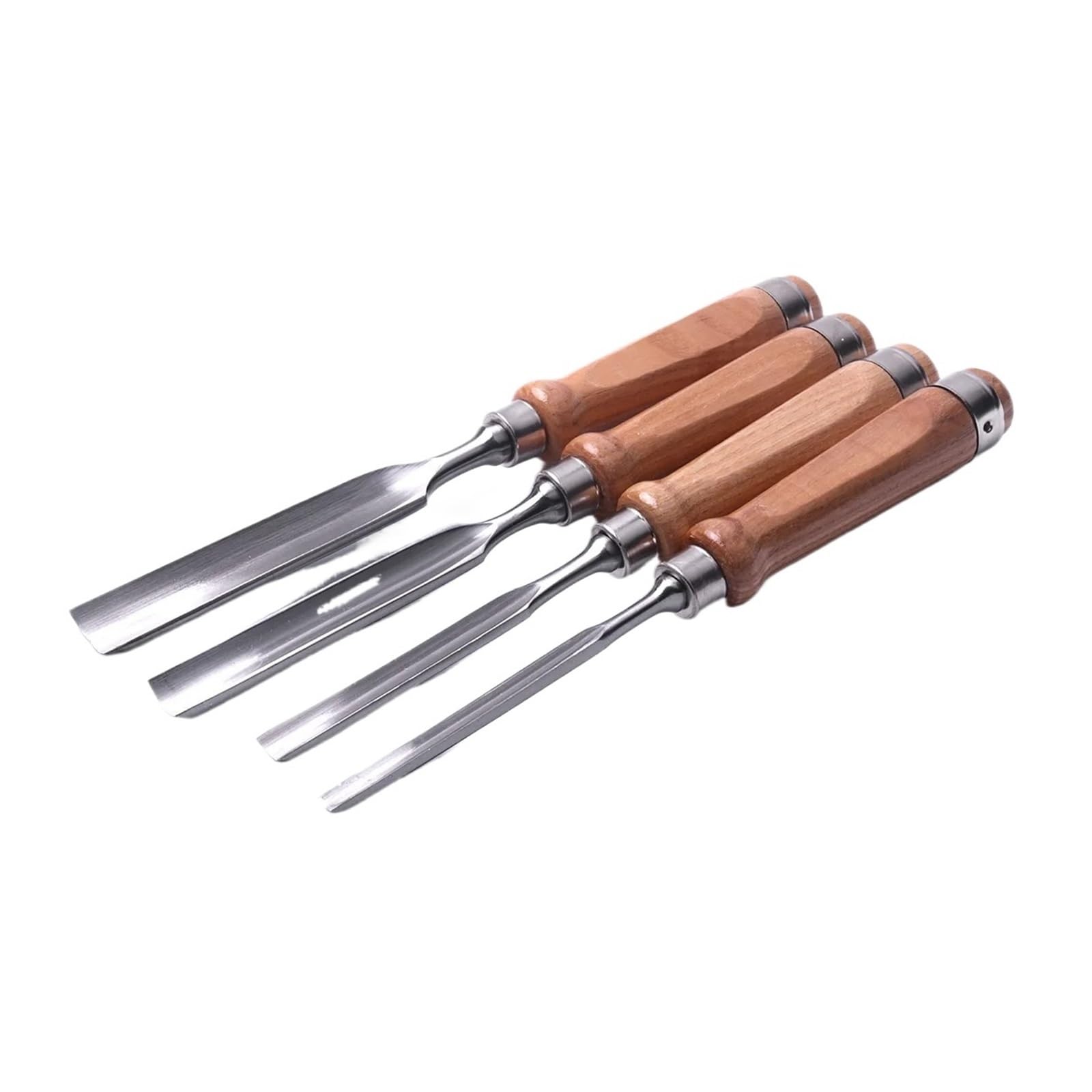1/4 Szt. Półokrągłe Dłuto Do Drewna Stal Chromowo-wanadowa Stolarz Rzeźba Gouge DIY Obróbka 8mm 12mm 25mm(4 Sizes Set)