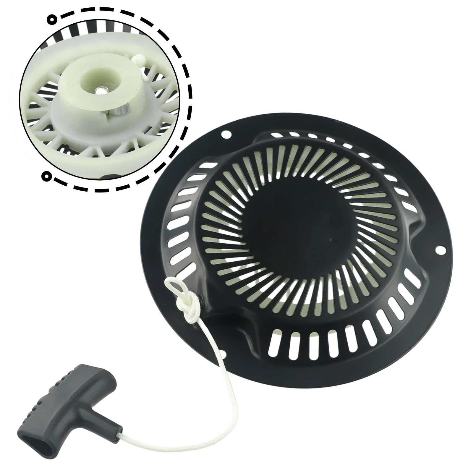 Arrancador de Retroceso para Piezas de cortacésped Compatible con reemplazo de Motor LSP42 LSPR42 XX501112 LS40 LS42 OHV 400