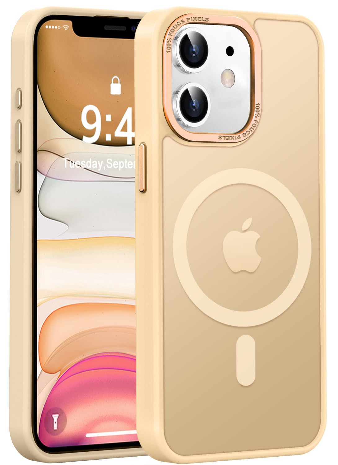 Newfuture Strong Magnetic Compatible with iPhone 17 Pro Case [13 FT Military Drop Protection] [Compatible with Magsafe] Slim Translucent Matte Shockproof with Anti-Fingerprint Phone Case, Tender Pink — view 219