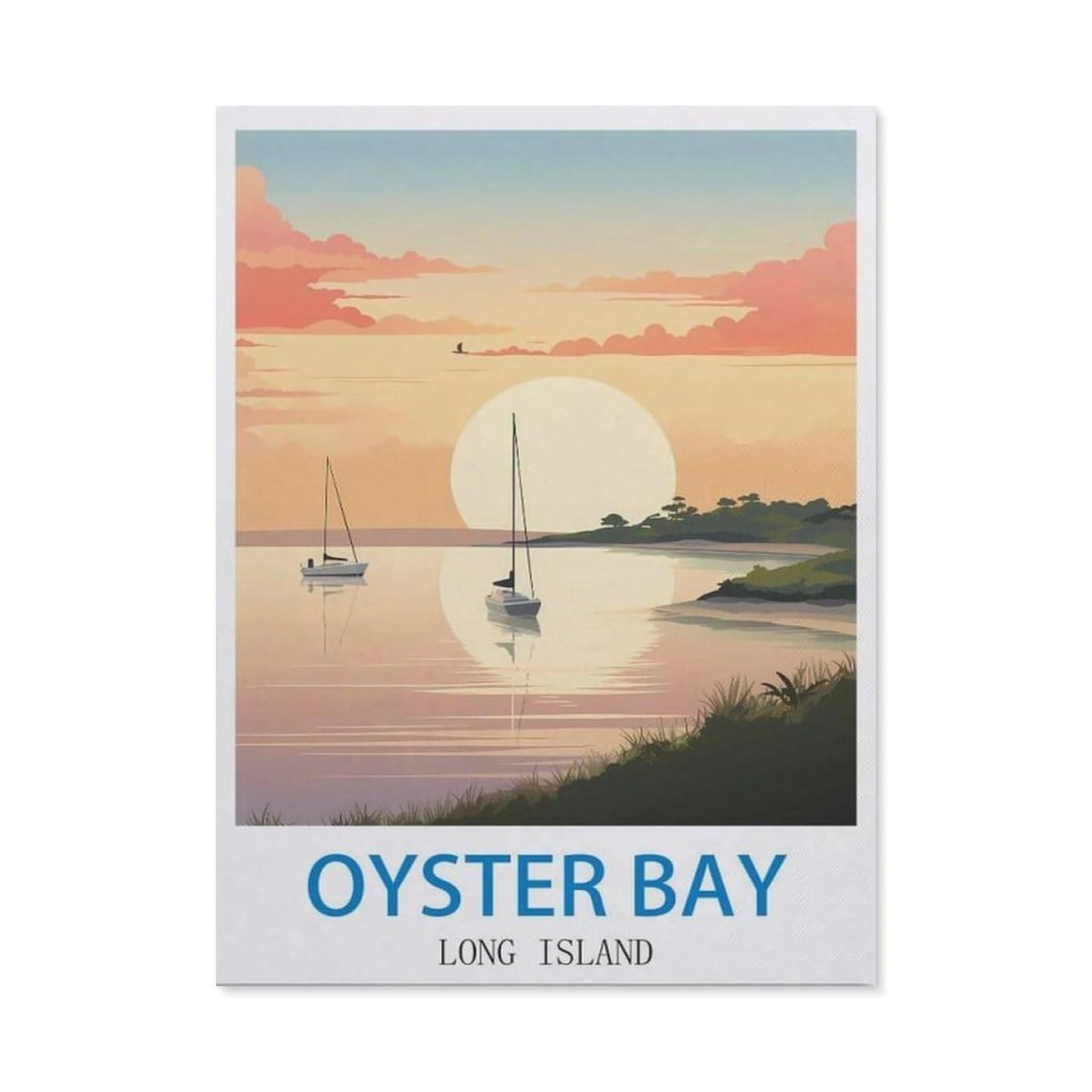 BEAYODKP Diamond Painting，Oyster Bay Long Island（50x60cm）