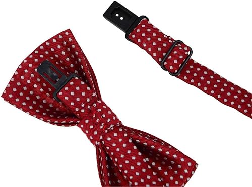 Miniatura 4 de Pajarita ajustable para cachorros y gatitos, pajarita ajustable para bodas, cumpleaños y gatos (3 pares, borgoña, rojo, negro)