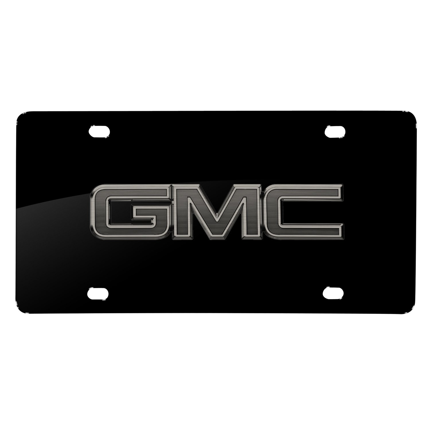 iPick Image for iPick Image Matt-Look Laser Etched Black Acrylic License Plate - GMC