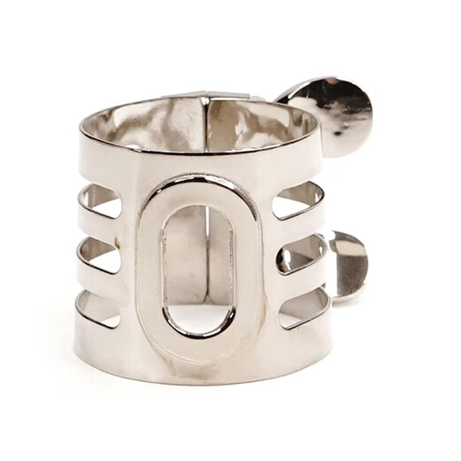 Morsetto Per Sassofono Contralto In Mi Bemolle Bocchino In Bachelite Morsetto Per Ancia In Metallo Cerchio(Silver-plated)