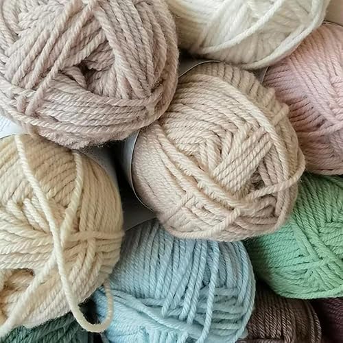 Miniatura 2 de Double Sunday - Hilo de invierno 100 % de lana merina, peso medio, suave y cálido, para tejer a mano y hacer ganchillo, suéteres, cárdigans,