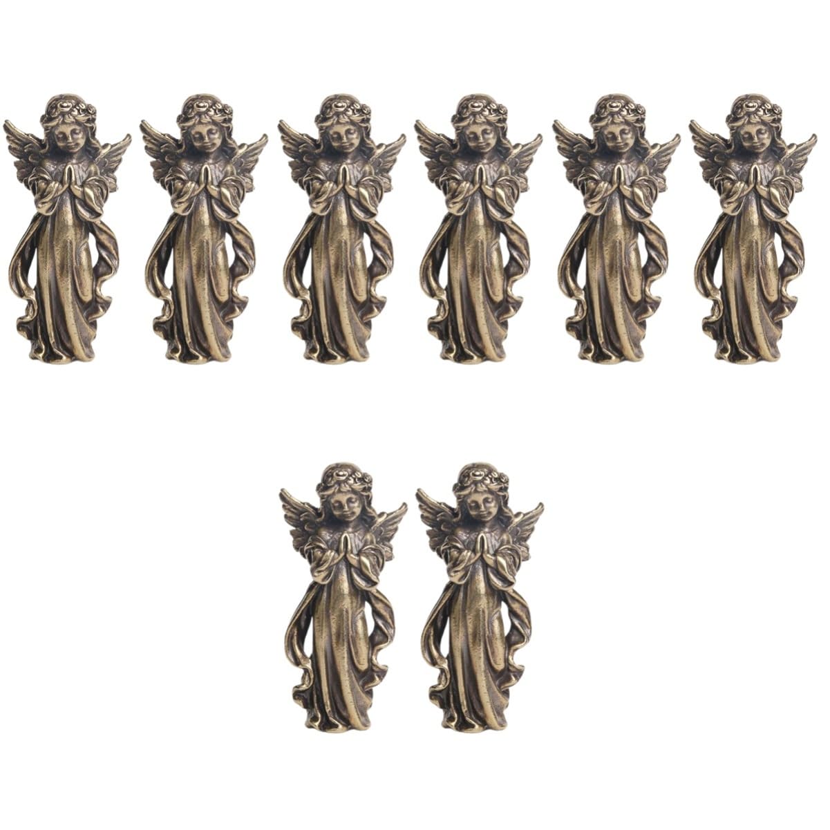 Figurine ornement ange gardien en cuivre à offrir pour la maison