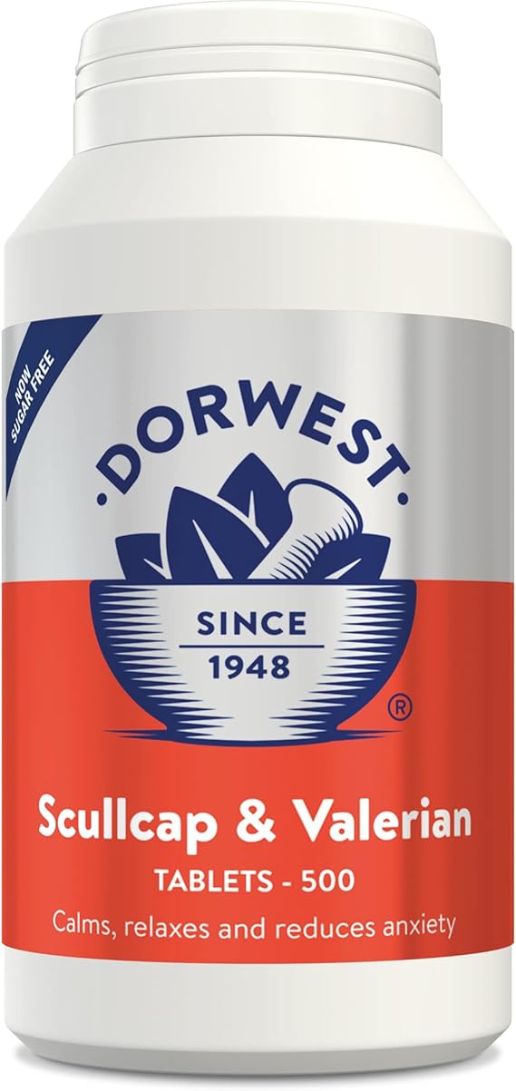 Dorwest Herbs Scullcap And Valerian Tablets For Dogs And Cats 500 Tablets Health Dorwest Herbs Scullcap And Valerian Tablets For Dogs And Cats 500 Tablets Health