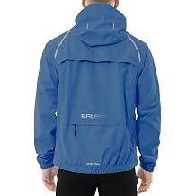 Men's Rain Jacket Waterproof Windbreaker Raincoat Running Cycling Hiking Gear Hood Lightweight Reflective Packable