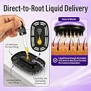 Premium Electric Head Scalp Massager Comb | 3-in-1 Hair Scalp Massager with Oil Applicator | Ideal for Hair Growth, Dandruff Control & Hair Fall Reduction | Boosts Oil/Serum Absorption & Stress Relief | Portable, Lightweight, Easy-to-Use Shiatsu Massager for Men & Women (Multi) gallery image