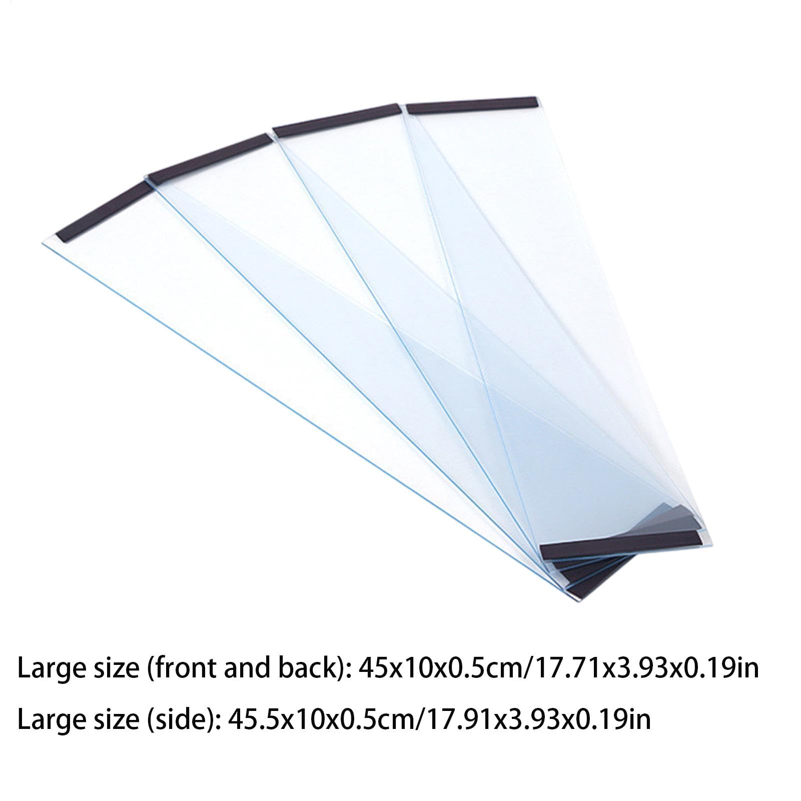Lot de 4 déflecteurs de cage à oiseaux, attrape- en PVC transparent, attrape- pour cage à oiseaux, accessoires de cage à perruches, déflecteur d'écureuil pour perroquet, perruche, ara