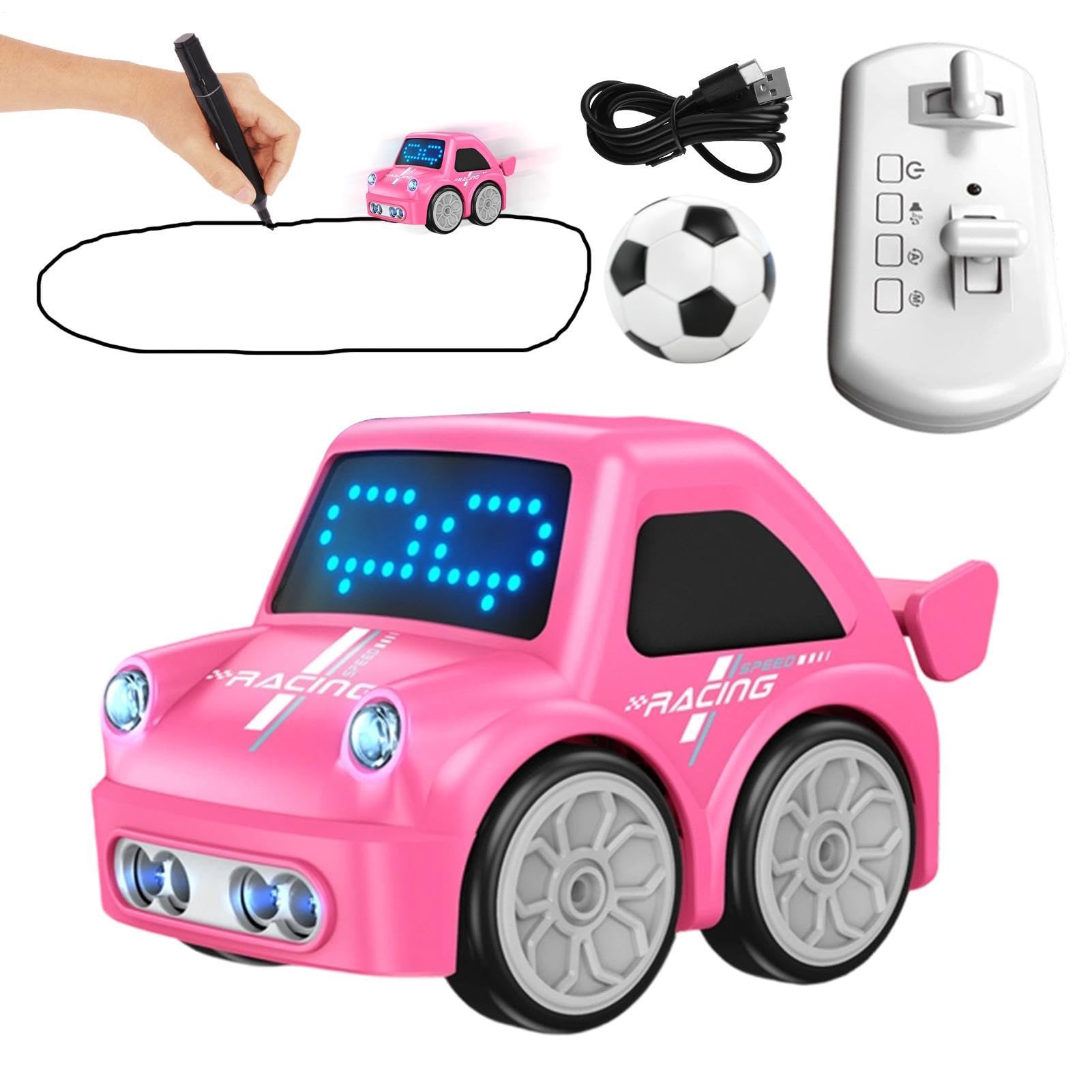Samochód RC Mały interaktywny robot ciężarówka zabawka | Inteligentnego Podążania i Ucieczki Samochód Zdalnie Sterowany dla chłopców nastolatków na urodziny w domu i na dworze do