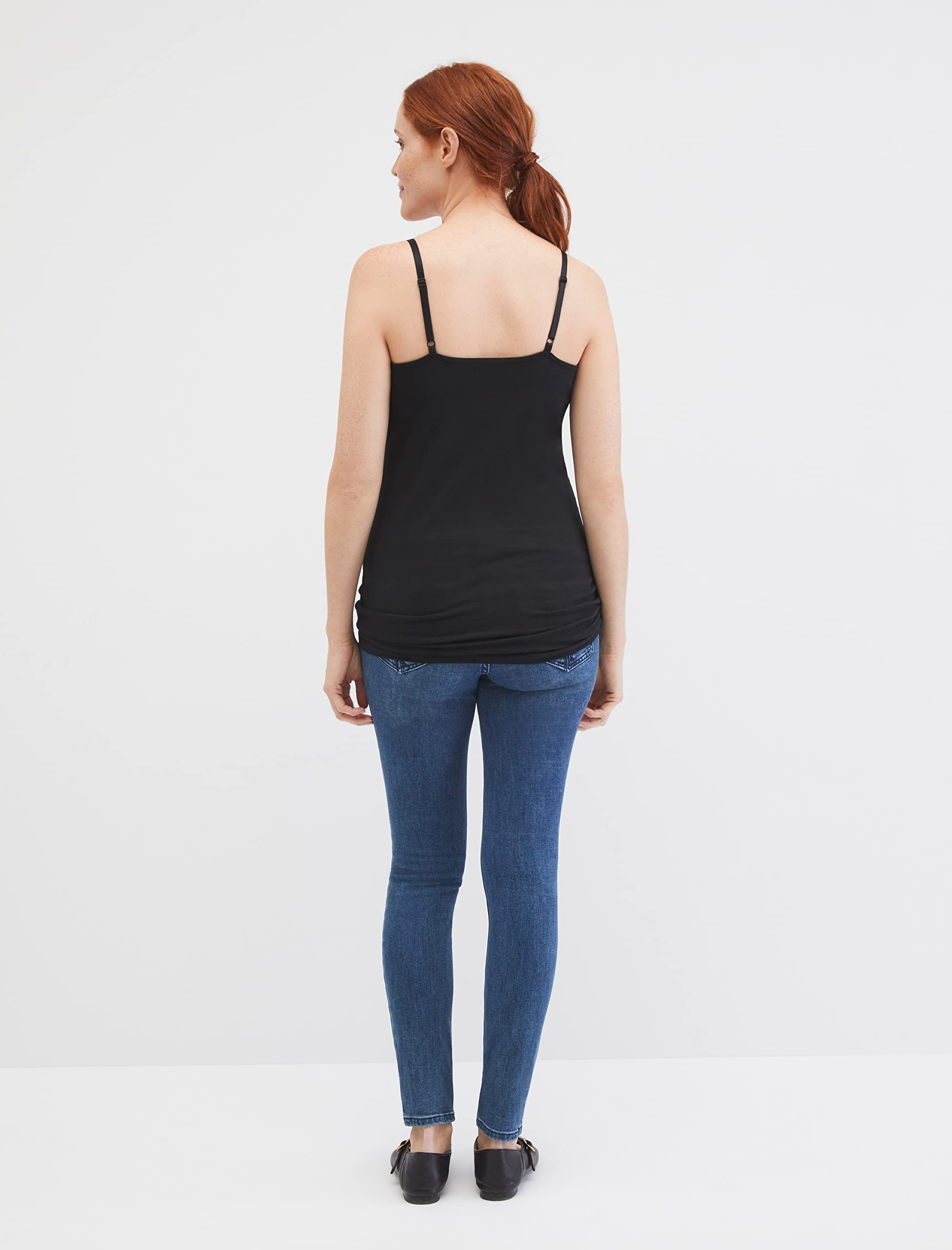 Motherhood Maternity Canotta per Allattamento con Clip Giù Maglia Lunga Donna (Pacco da 2)