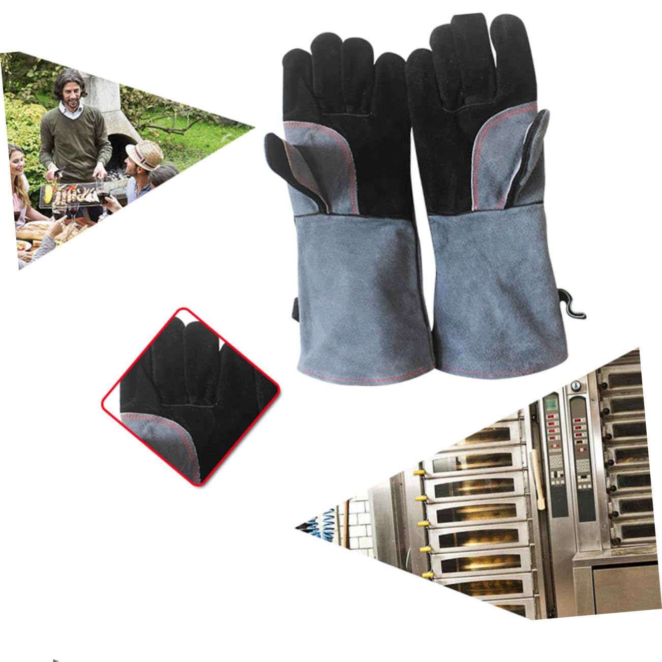 Garneck Guanti Da Cucina Guanti Da Forno in Silicone Resistenti Al Calore Per La Sicurezza