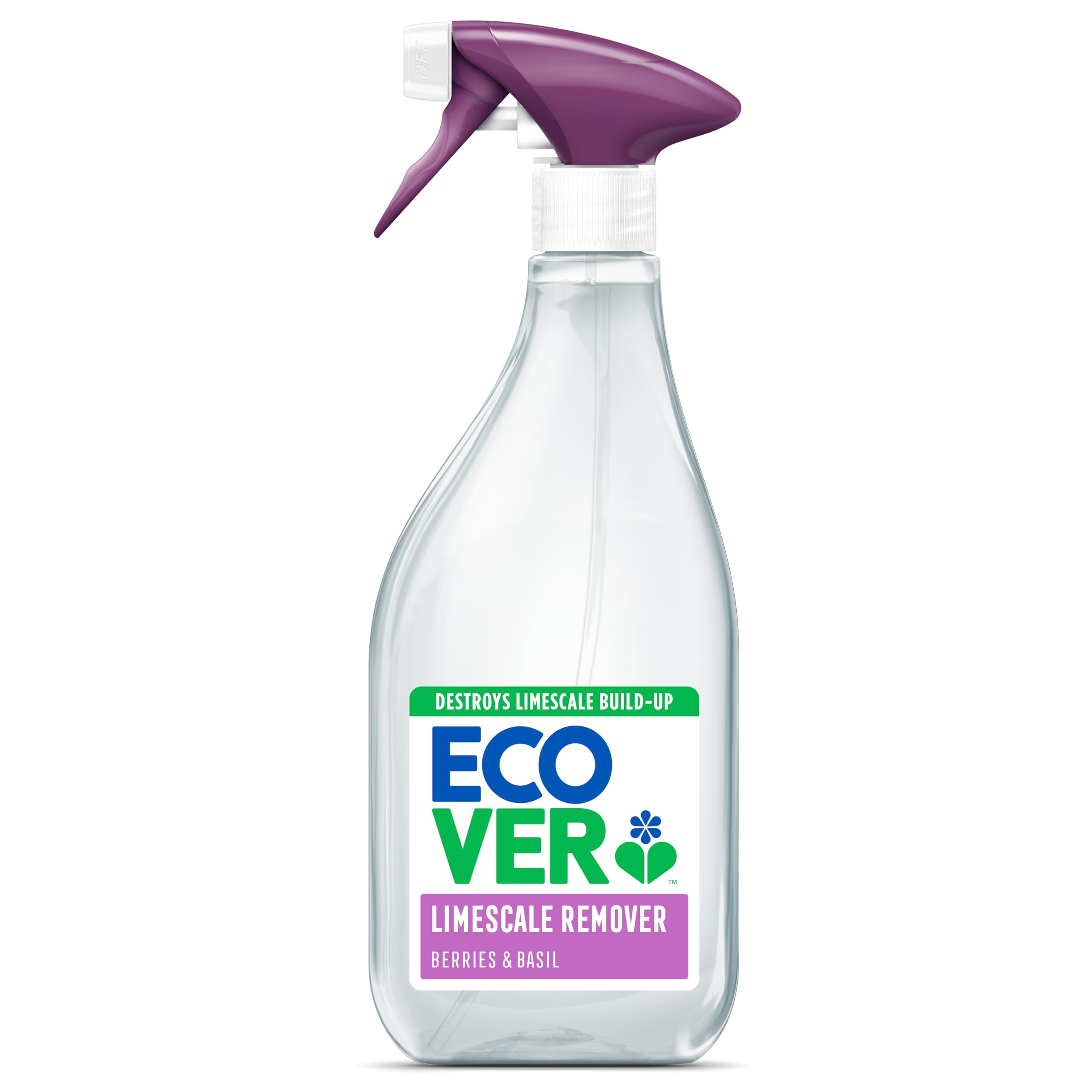 EcoverLimescale Remover, Multi-Purpose Surface Cleaner, Fresh Berries & Basil Scent, Pack of 1, 1 x 500ml