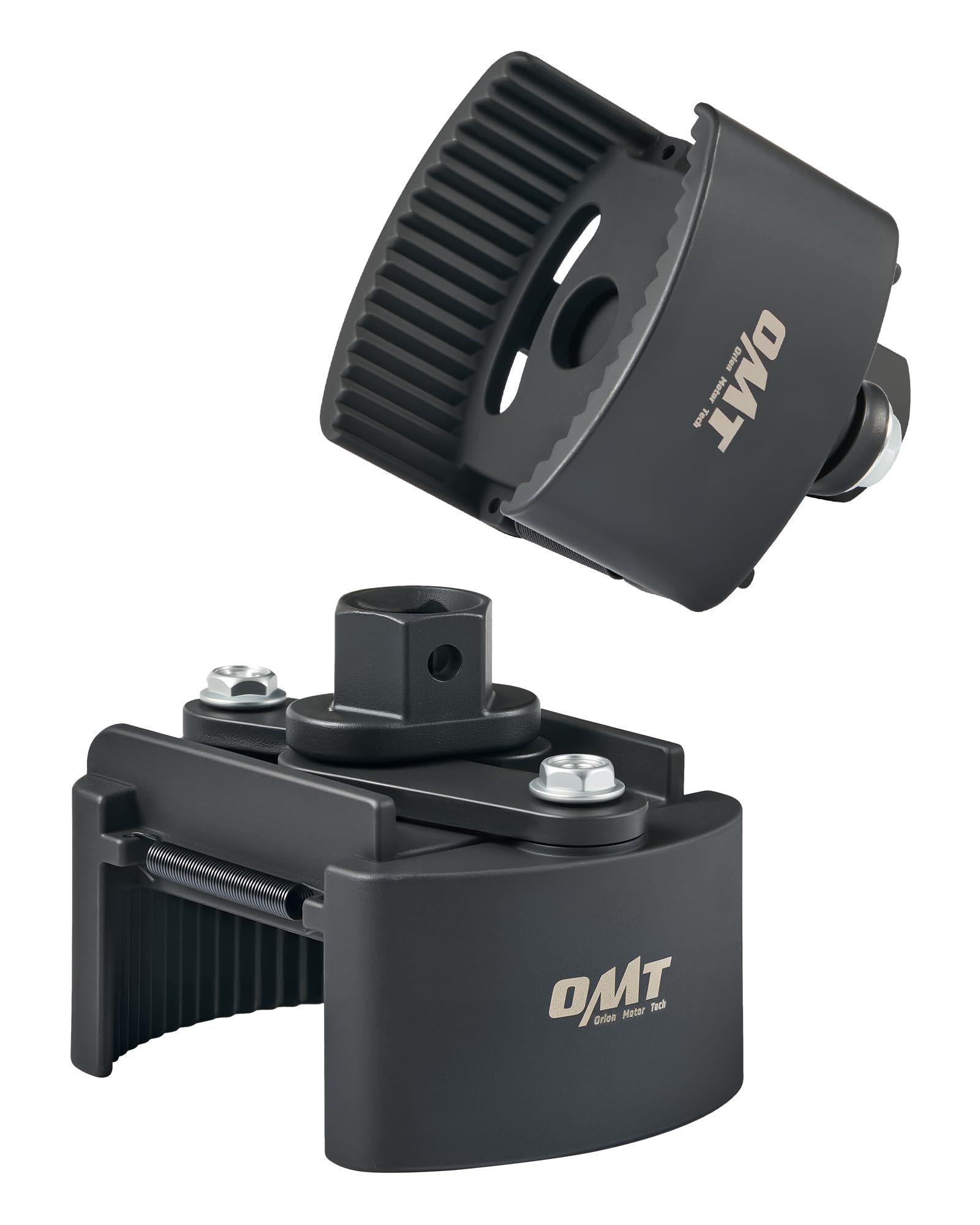 Orion Motor Tech 2 pc. Oil Filter Removal Tool, 60-80 mm & 80-105 mm Adjustable Oil Filter Wrench, Oil Filter Removal Tool, 1/2" & 22 mm Drive Universal Oil Filter Wrench, Black