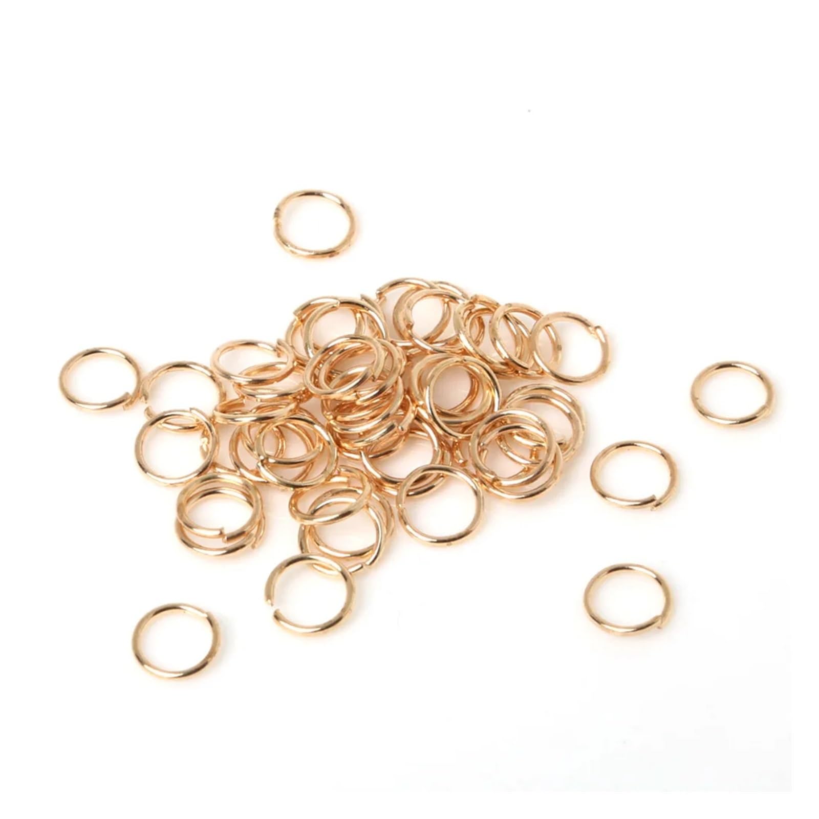 Biegeringe 190–1100 Stück/Los, 0,5 x 3,0 mm/0,5 x 5 mm/0,8 x 7 mm, Binderinge, einzeln und Schlaufe offen geteilt für Schmuckstücke, 190 Stück