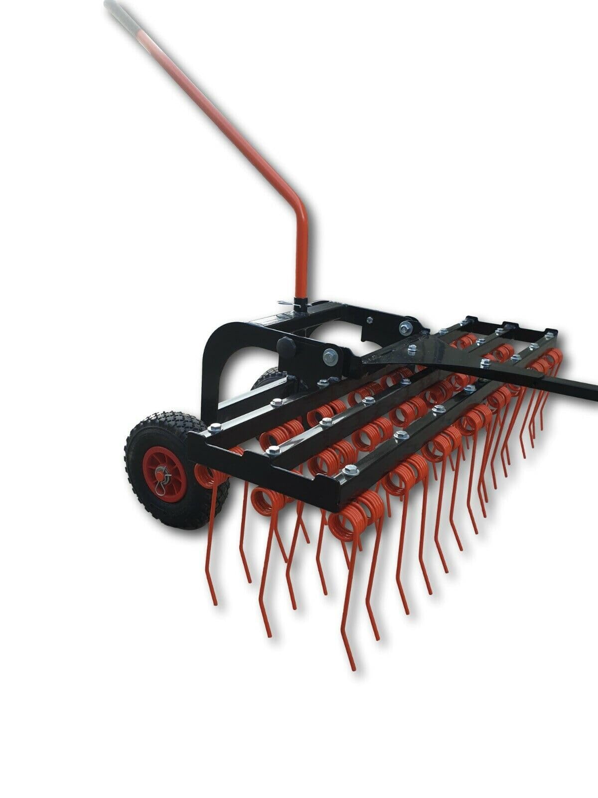 Vertikutierer Rasenstriegel Entmooser Rasenlüfter 120cm PROFI 58 Federzinken