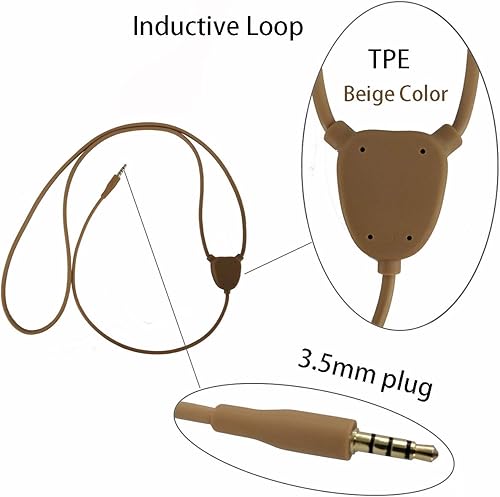 Miniatura 2 de Auricular invisible inalámbrico oculto auricular inductivo bucle para escuchar música (sin auricular y sin micrófono)