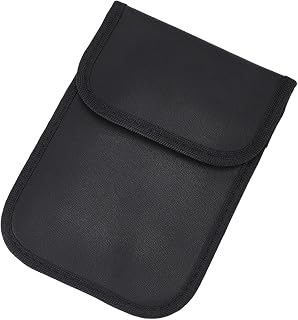 GORGECRAFT Pochette de Sécurité Faraday 12 * 17cm Étui Anti Radiations pour Téléphone Portable Protection Contre Les Ondes Électromagnétiques la 5G Les Radiofréquences la RFID Étui de Confidentialité