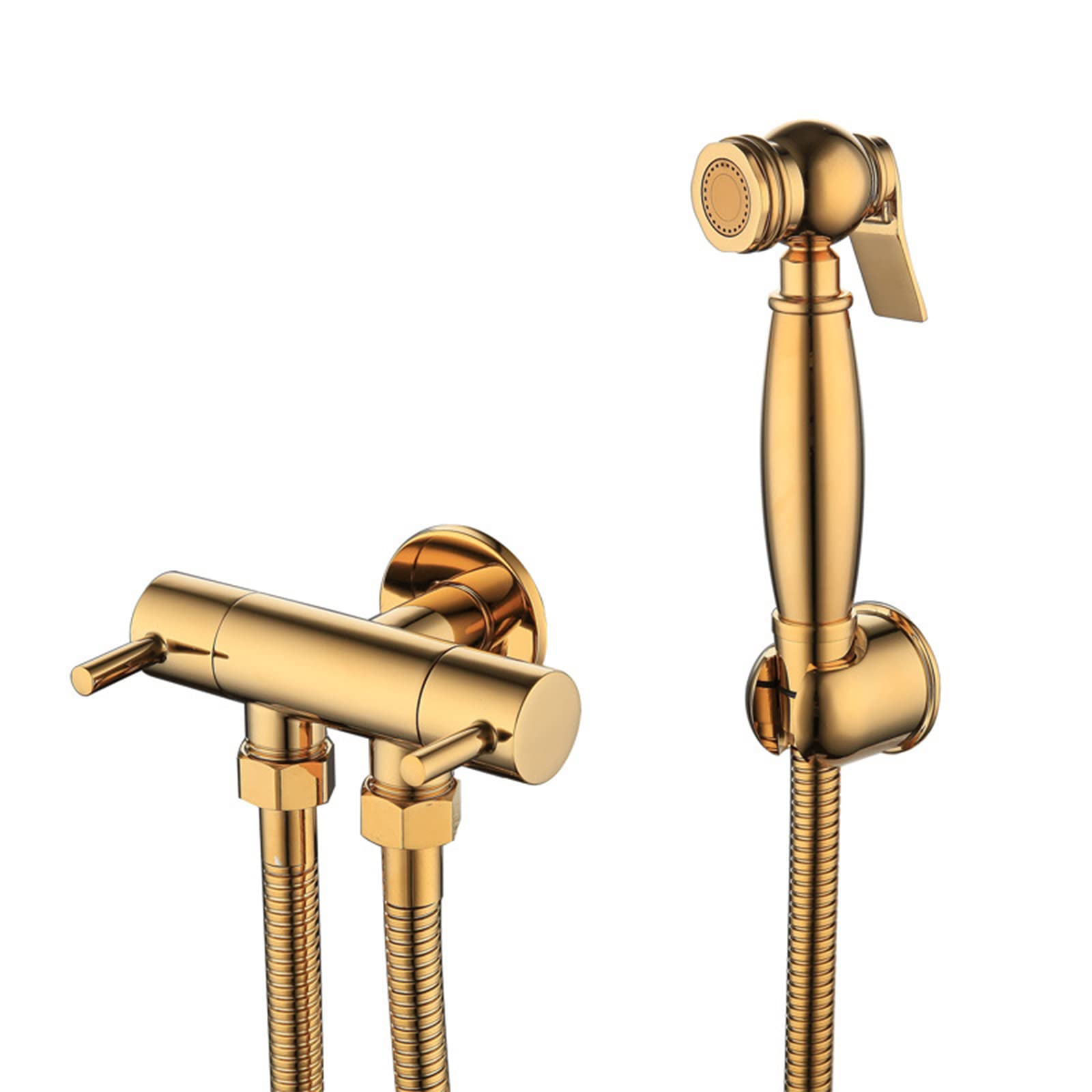 CMBSSTFC Hand-Bidet-Sprühgerät für die Toilette, Messing-Baby-Stoffwindel-Sprühset, Badezimmer-WC-Bidet-Aufsatz-Set zum Baden von Haustieren, Damenhygiene