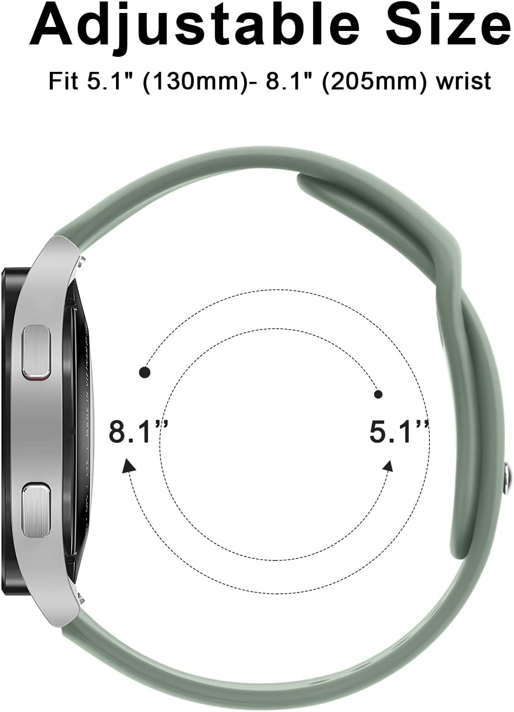 Vanjua Bands Compatible with Garmin Venu 2 Plus / Venu Sq / Venu / Vivoactive 3 Watch Band Women Men, Soft Silicone Sport Replacement Strap for Garmin Vivomove Sport, Vivoactive 3 Music, Forerunner 645 / 245 Music Smart Watch