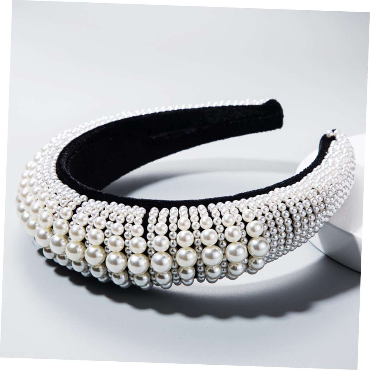 FOMIYES 2piezas Diadema De Perlas Artificiales Diseño y Elegante Para y Ocasiones Especiales Accesorio De Moda Para Mujeres