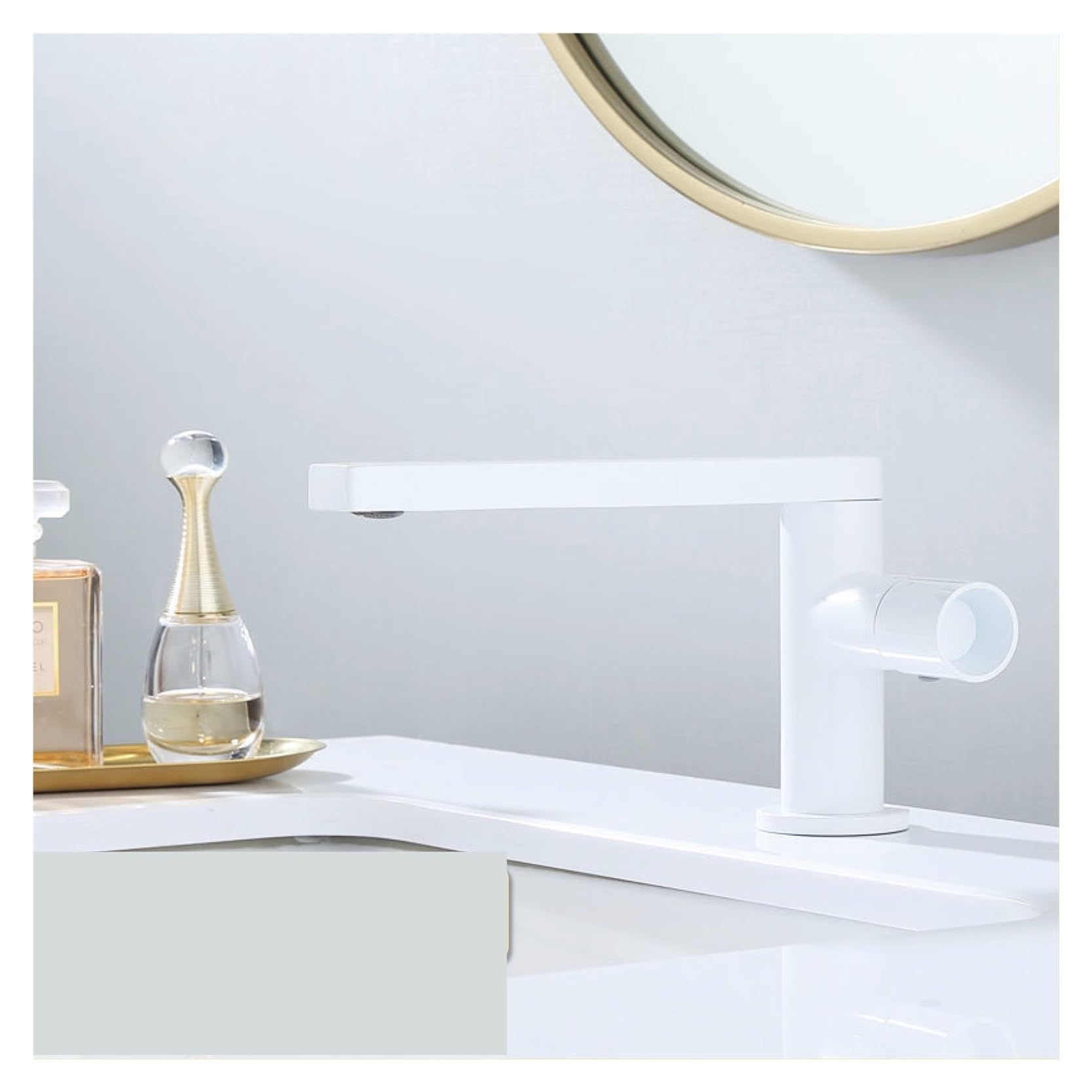 Robinet salle de bains laiton rotatif chaud et froid mitigeur lavabo
