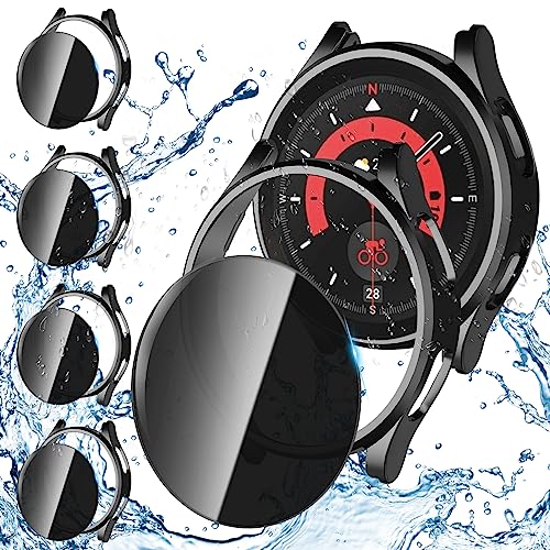 Verre trempé Samsung Galaxy Watch 5 Pro 45 mm avec coque rigide de protection