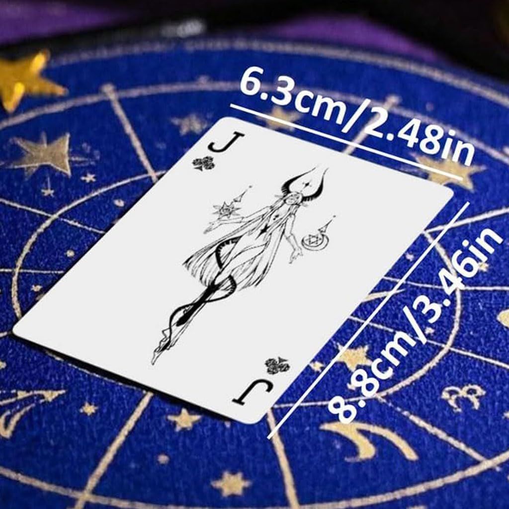 Zodiac Series Playing Cards, International Standard Size Deck of Cards, Exquisite Illustrations, Double-Sided Non-Slip Design, Ideal for Travel, Party Entertainment, Festive Gifting.(Purple)
