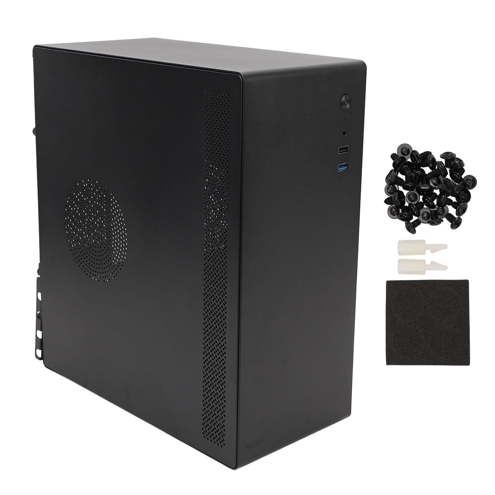 Fockety Custodia da Gioco per PC, Layout dello Spazio Fine in Metallo Custodia per Computer Desktop Custodia per PC da Gioco Interfacce Multiple Custodia per PC per Computer da Gioco per