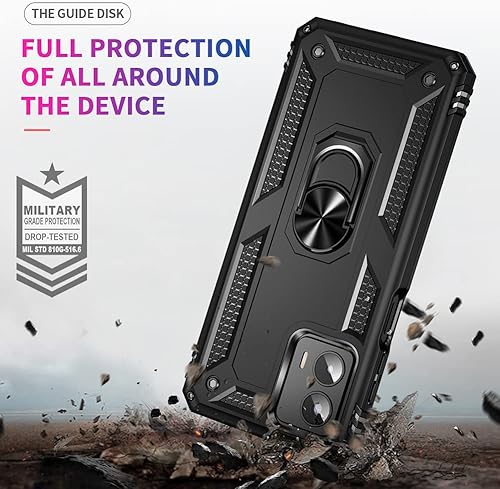 Miniatura 6 de Androgate Funda para Moto G 5G 2023 con protector de pantalla HD, soporte de metal de grado militar, prueba de caídas de 15 pies, a prueba de