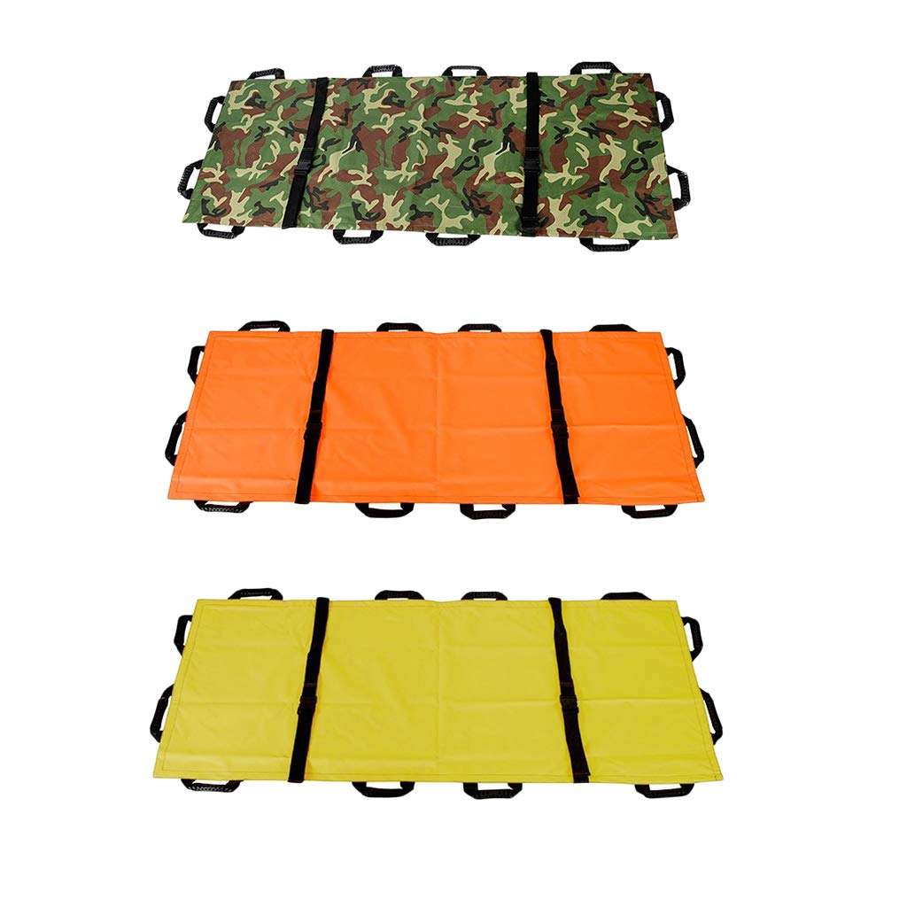 Rettungstrage Krankentrage Tragetuch mit Schnallen für Bergrettung und Ferntransport - Orange, 195 x 70 cm