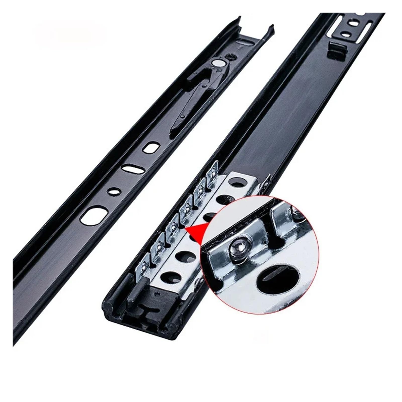 Guide for cassetti laminate a freddo da 8-20 pollici Hardware liscio a 2 sezioni(16 Inch)