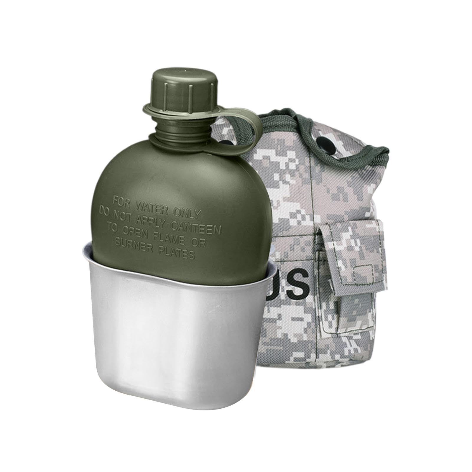 Borraccia Sportiva in Alluminio Leggera e Resistente alle Cadute, con | Campeggio Borraccia per Sport, Outdoor, Escursionismo, Campeggio, Viaggio, Picnic, Spiaggia, Ciclismo, Corsa