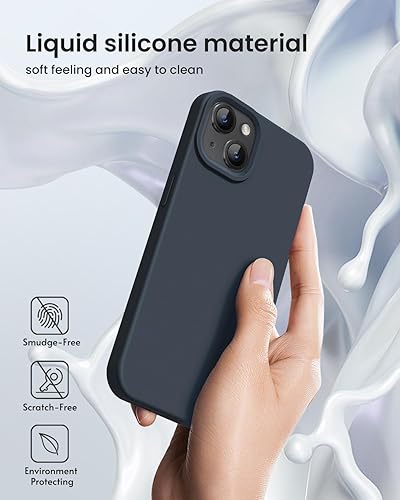 Miniatura 5 de Funda diseñada para iPhone 15, funda de silicona protección contra caídas de grado militar forro de microfibra antiarañazos funda de silicona ultra