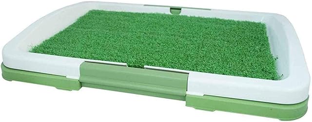 True Face Dog Toilet Training Tray Aritificial Grass Pet Mat Restroom Animal Potty Pad Protection Indoor Outdoor Pee Porch Cleanable Reusable Removable Loo Litter