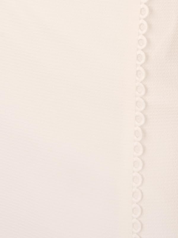 Adrianna Papell Day Women's Scallop Scuba Short Dress, Ivory, 12 by Adrianna Papell - Used condition - Image 3