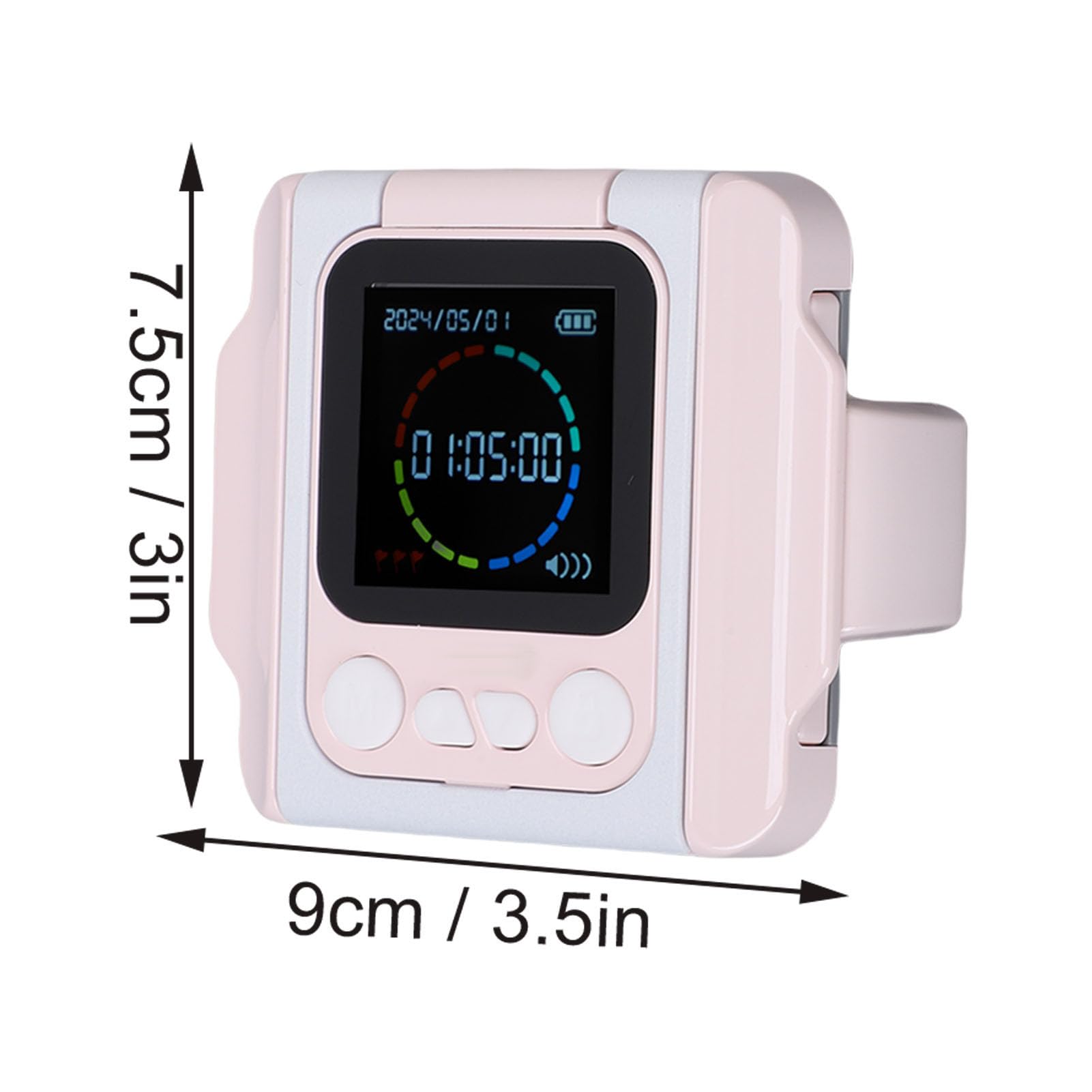 Fockety Blokada Telefonu Komórkowego Blokada Telefonu Komórkowego Blokada Czasowa Smartfona Przenośne Urządzenie Samokontroli do Nauki i Pracy z Materiałem ABS i baterią 270 MAh (PINK)