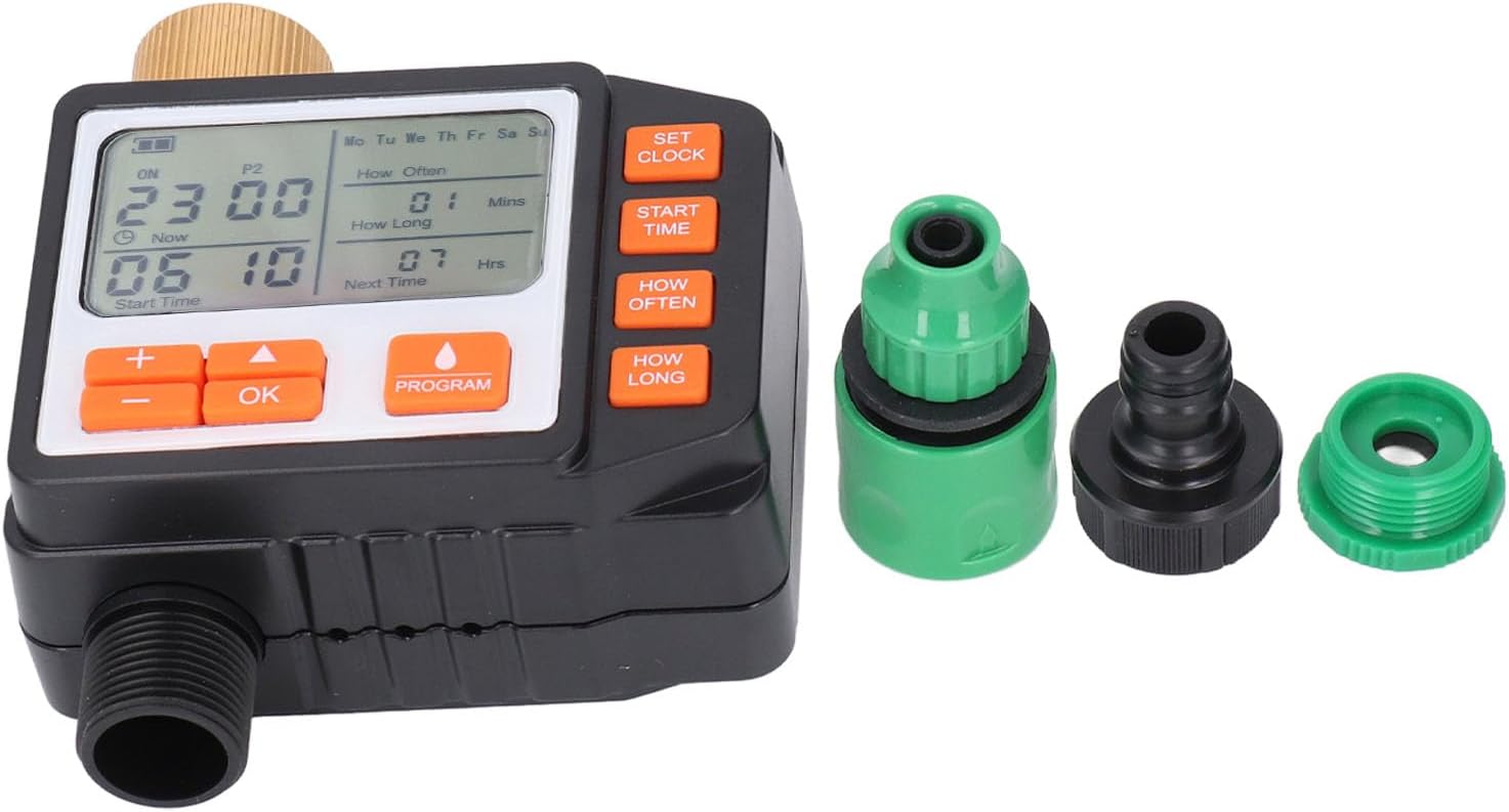 Acouto Automatic Sprinkler Timer with Precise Control for Efficient Garden Watering & Atomized Spray