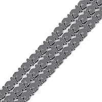 Vista 7 de HAAMIIQII 65 cuentas sueltas de hematita negra natural de 0.157 x 0.236 pulgadas, cuentas de piedra espaciadora cilíndrica para hacer joyas